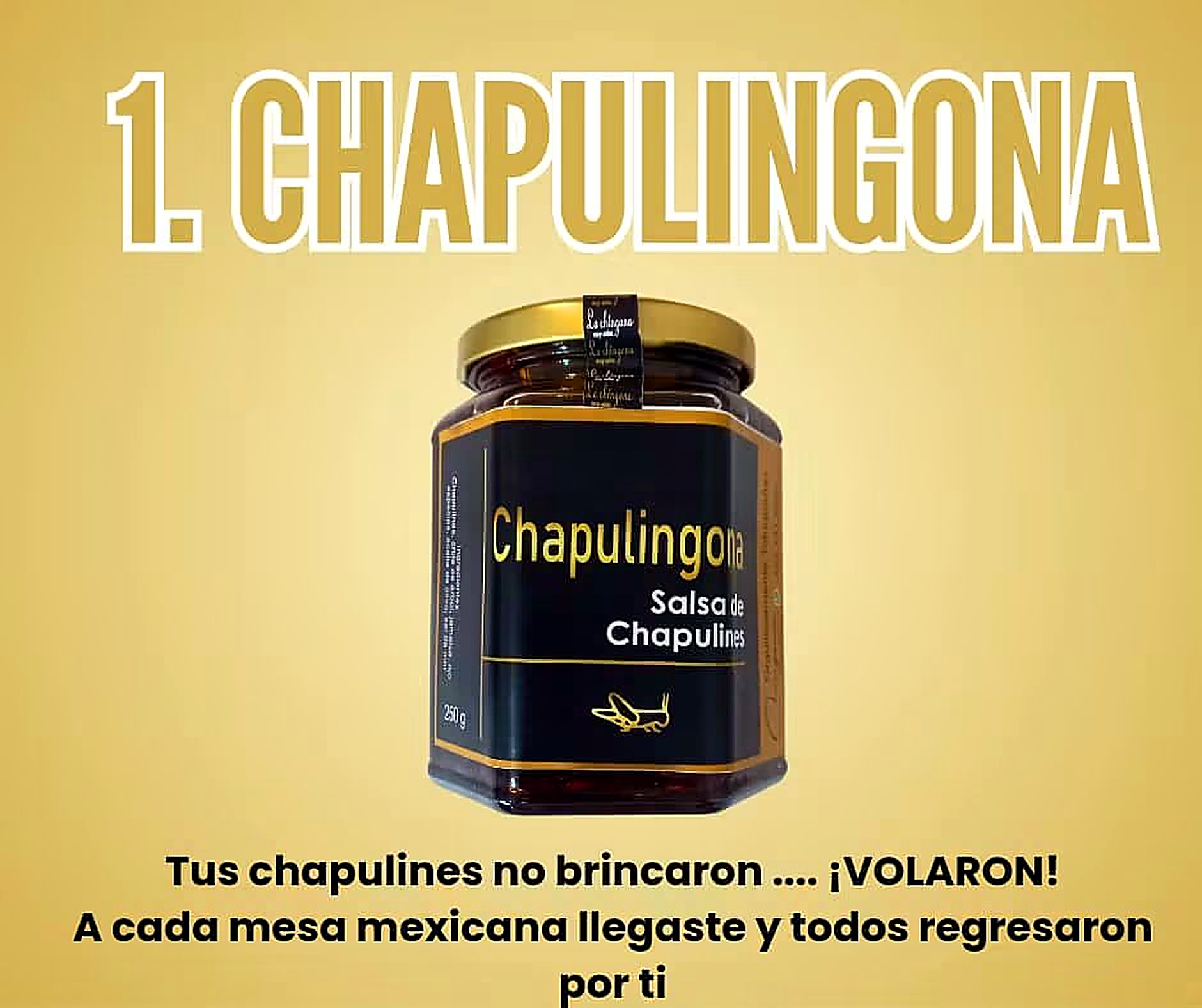 Salsa Chapulingona con chapulines tostados